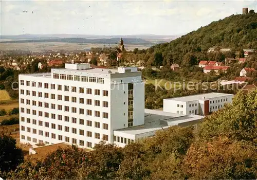 AK / Ansichtskarte Homberg_Efze Kreiskrankenhaus Fliegeraufnahme Homberg Efze