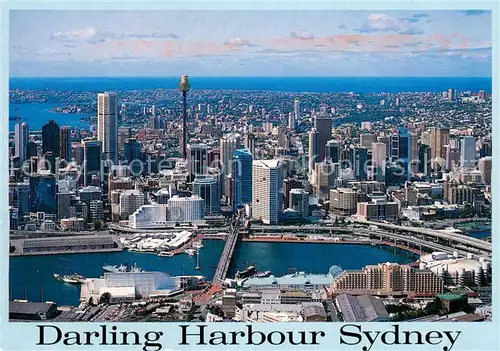 AK / Ansichtskarte Sydney__NSW_Australia Darling Harbour Air view 