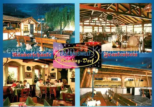 AK / Ansichtskarte Frankenstein_Sachsen Raeuberschaenke Gaststaette und Bowlingwelt 