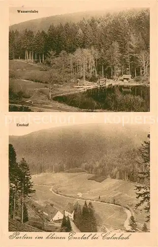 AK / Ansichtskarte Calmbach_Enz Enztal Wasserstube u. Enzhof Calmbach Enz