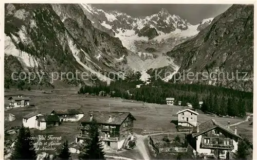 AK / Ansichtskarte La_Neuvaz_VS Val Ferret Chalets et glacier de la Neuvaz 