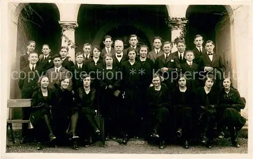 AK / Ansichtskarte Hoengg_Zuerich Gruppenfoto 