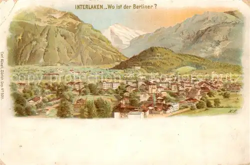 AK / Ansichtskarte Interlaken_BE Gesamtansicht Interlaken_BE