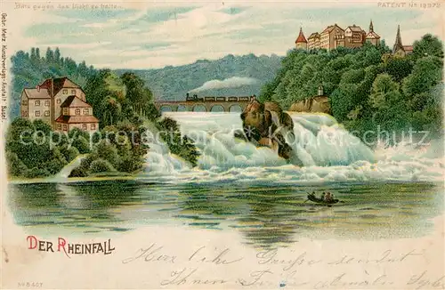 AK / Ansichtskarte Rheinfall_SH Der Rheinfall Rheinfall SH