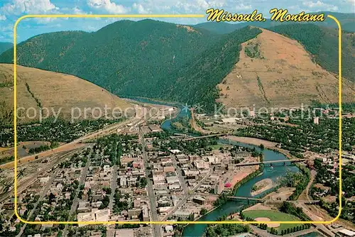 AK / Ansichtskarte Missoula_Montana Aerial view 