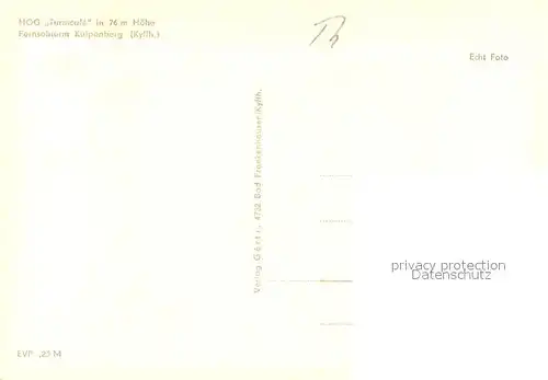 AK / Ansichtskarte Kulpenberg HOG Turmcafe Fernsehturm Kulpenberg Kulpenberg