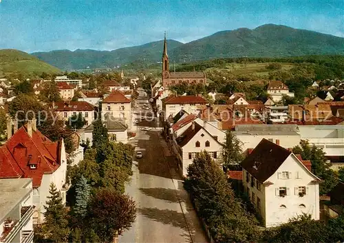 AK / Ansichtskarte Muellheim_Baden Panorama Untere Werderstrasse Muellheim_Baden