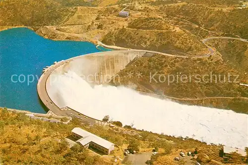 AK / Ansichtskarte Zimbabwe_Sambia Kariba Dam Wall Fliegeraufnahme 