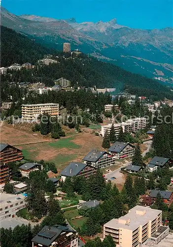 AK / Ansichtskarte Crans Montana Fliegeraufnahme Crans Montana