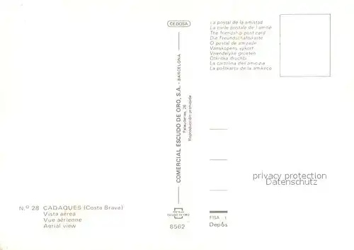 AK / Ansichtskarte Cadaques_ES Fliegeraufnahme 