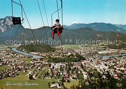 AK / Ansichtskarte Kufstein_Tirol Kaiserlift mit Pendling Kufstein_Tirol