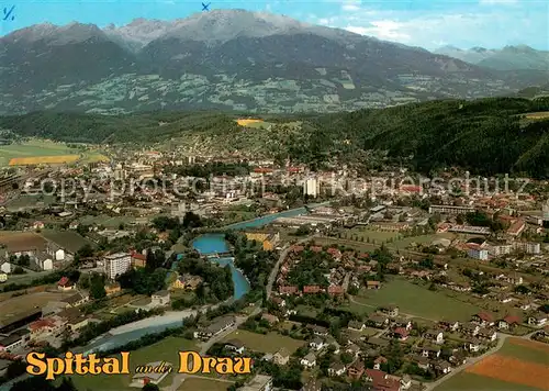 AK / Ansichtskarte Spittal_Drau Fliegeraufnahme Spittal Drau