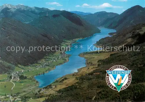 AK / Ansichtskarte Weissensee_Kaernten Fliegeraufnahme Weissensee Kaernten