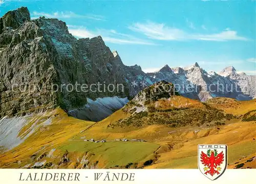 AK / Ansichtskarte Laliderer_Waende_Tirol Panorama mit Hochjoch und Teufelskopf 