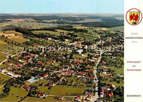 AK / Ansichtskarte Oberschuetzen Fliegeraufnahme mit Schwimmbad Oberschuetzen