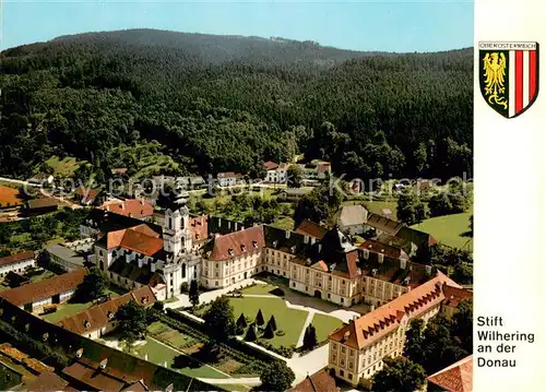 AK / Ansichtskarte Wilhering Zisterzienserabtei Fliegeraufnahme Wilhering