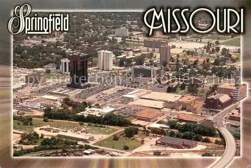 AK / Ansichtskarte Springfield_Missouri Queen City of the Ozarks Aerial view 