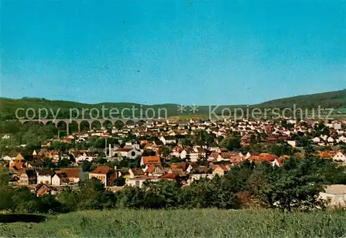 AK / Ansichtskarte Niedernhausen_Taunus Panorama mit Theisstalbruecke Niedernhausen Taunus