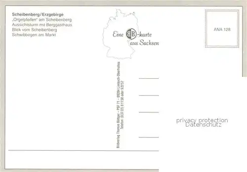 AK / Ansichtskarte Scheibenberg Orgelpfeifen Aussichtsturm mit Berggasthaus Blick vom Scheibenberg Schwibbogen am Markt Scheibenberg