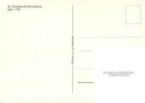 AK / Ansichtskarte Garding St Christians Kirche Inneres Garding