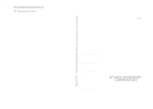 AK / Ansichtskarte Buesum_Nordseebad St Clemens Kirche Buesum_Nordseebad
