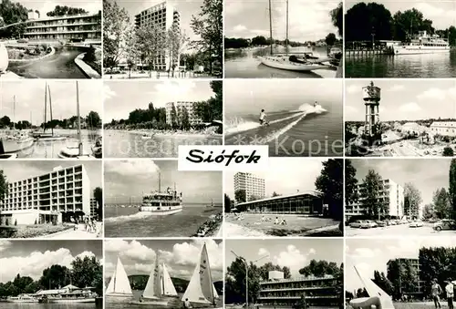 AK / Ansichtskarte Siofok Teilansichten Ortspartien Hafenpartien Siofok