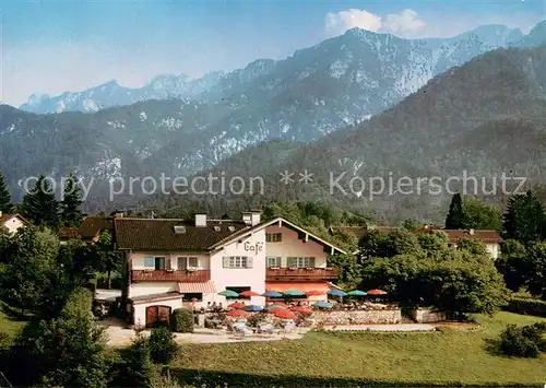 AK / Ansichtskarte Bayerisch_Gmain Gaestehaus Terrassen Cafe Dreher am Hessing Bayerisch Gmain