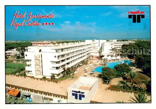 AK / Ansichtskarte Playa_de_Palma_Mallorca Hotel Apartamentos Royal Cristina Playa_de_Palma_Mallorca