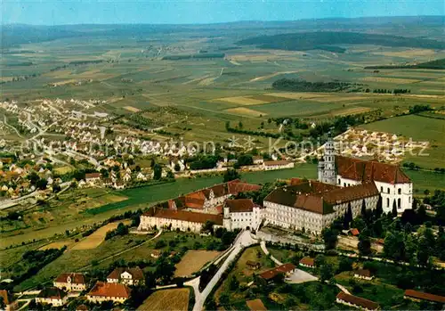 AK / Ansichtskarte Neresheim Fliegeraufnahme mit Benediktinerkloster Neresheim Neresheim