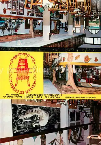 AK / Ansichtskarte San_Antonio_Abad_Ibiza Celler es Cubell Vicente Tur Mari Gastraeume Theke Bar 