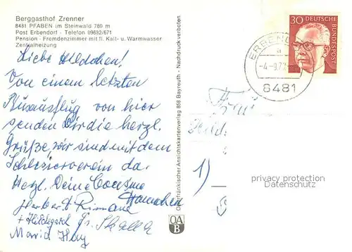 AK / Ansichtskarte Pfaben_Steinwald Berggasthof Zrenner Weissenstein Vogelfelsen Waldsee Saubadfelsen 