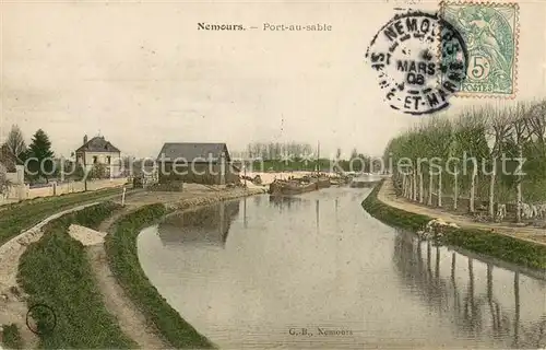 AK / Ansichtskarte Nemours_77 Port au sable 