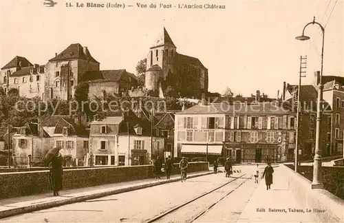 AK / Ansichtskarte Le_Blanc_36_Indre Vue du Pont   L Ancien Chateau 