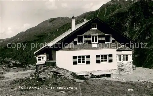 AK / Ansichtskarte Potsdamerhuette_2020m_Sellrain_Tirol Aussenansicht 