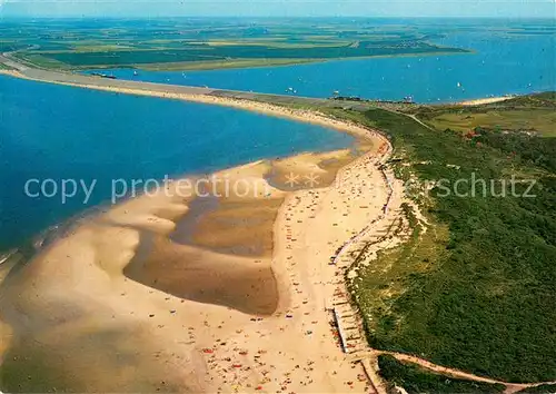 AK / Ansichtskarte Vrouwenpolder Kamperland Noodzeestrand en Veerse Meer Fliegeraufnahme Vrouwenpolder