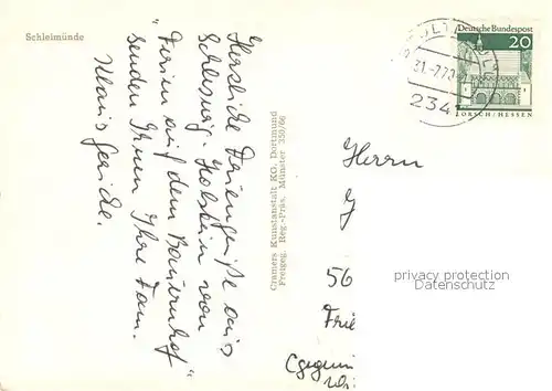 AK / Ansichtskarte Schleswig_Schlei Schleimuende Leuchtturm Fliegeraufnahme Schleswig_Schlei