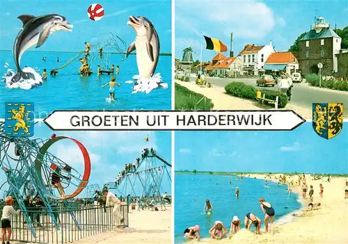 AK / Ansichtskarte Harderwijk Strandpartien Promenade Harderwijk