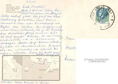 AK / Ansichtskarte Ischia_IT Vista aerea e Porto 