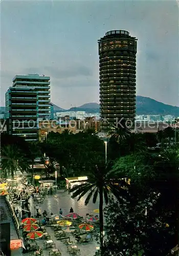 AK / Ansichtskarte Las_Palmas_Gran_Canaria Parque de Santa Catalina y Hotel D Juan al anochecer Las_Palmas_Gran_Canaria