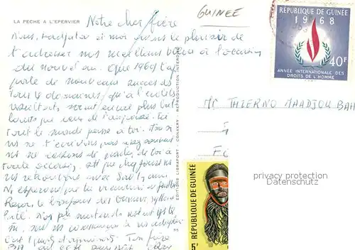 AK / Ansichtskarte Guinee_Guinea La Peche a l Epervier Guinee Guinea