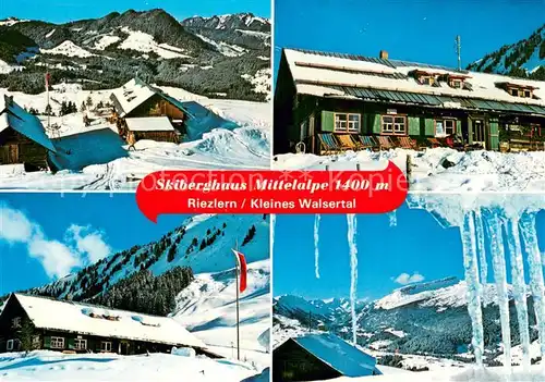 AK / Ansichtskarte Riezlern_Kleinwalsertal_Vorarlberg Skiberghaus Mittelalpe Panorama Eiszapfen Riezlern_Kleinwalsertal