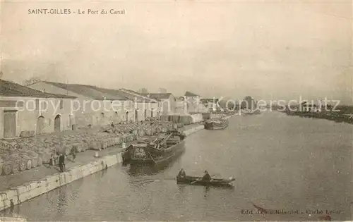 AK / Ansichtskarte Saint Gilles_Gard Le Port du Canal Saint Gilles_Gard