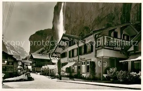 AK / Ansichtskarte Lauterbrunnen_BE Restaurant Wernhalle Lauterbrunnen BE