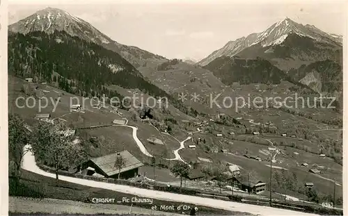 AK / Ansichtskarte Cergnat_Ormont Dessous_VD Pic Chaussy et Mont d Or 