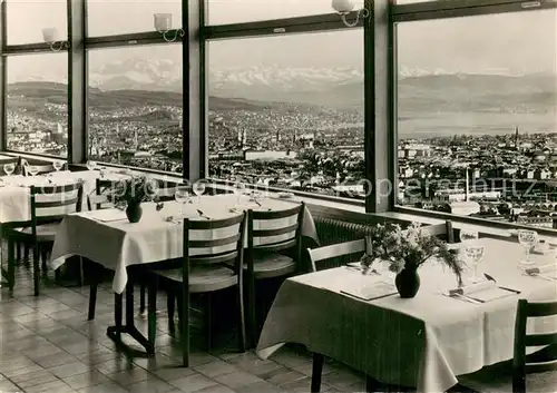 AK / Ansichtskarte Zuerich_ZH Restaurant zur Waid Aussicht auf See Zuerich_ZH