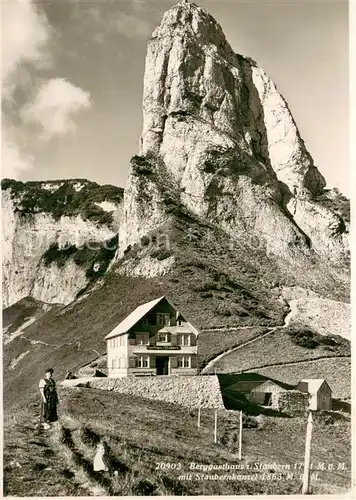 AK / Ansichtskarte Staubern_1794m_IR Berggasthaus Staubern m. Staubernkanzel 