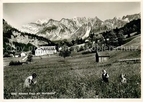 AK / Ansichtskarte Rietbad_930m_Toggenburg_SG Saentiskette 