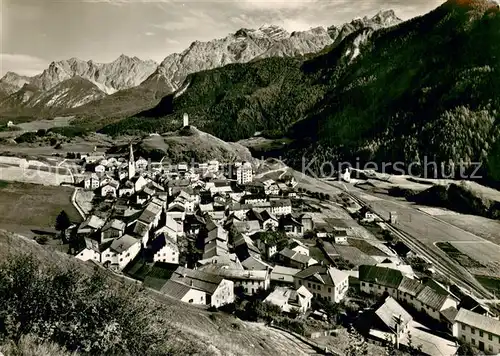 AK / Ansichtskarte Ardez_GR Gesamtansicht Unterengadin Piz Lischanna Piz Pisoc 