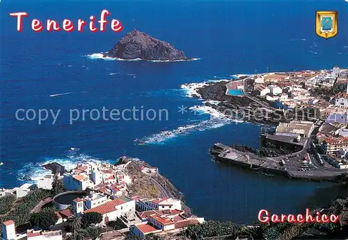 AK / Ansichtskarte Garachico Vista aerea del pueblo y el roque Garachico