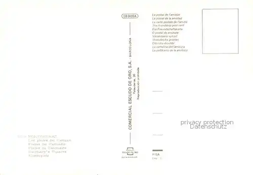 AK / Ansichtskarte Monistrol_de_Montserrat_Cataluna Plazas del Santuario Klosterplatz Monistrol_de